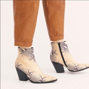 Jeffery Campbell Snakeskin Booties